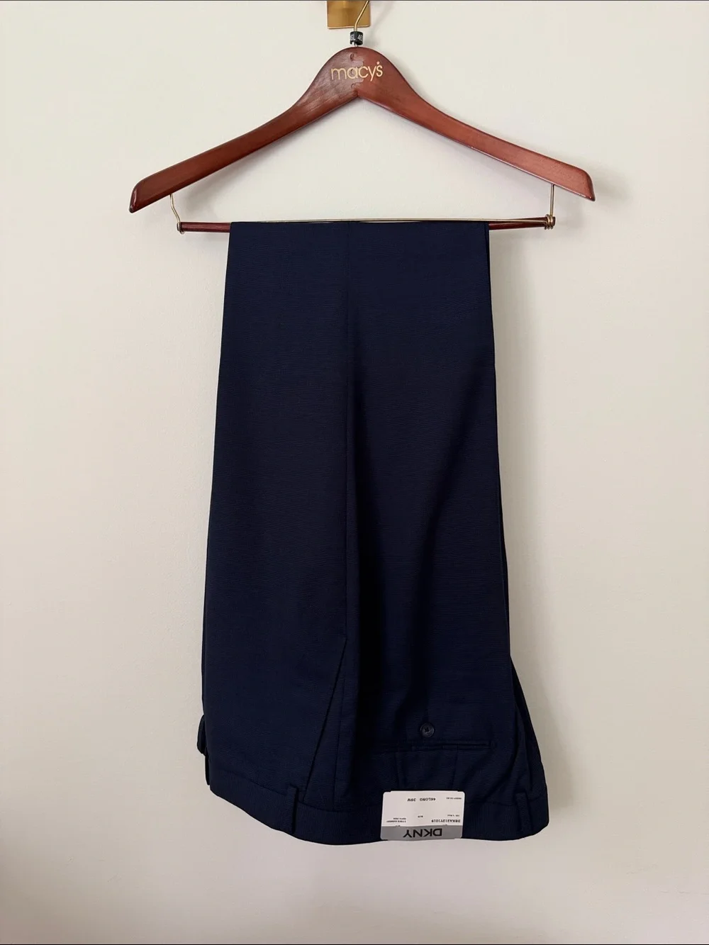 DKNY Men's Navy Two-Button Suit